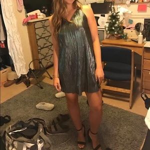 Silver shimmery dress